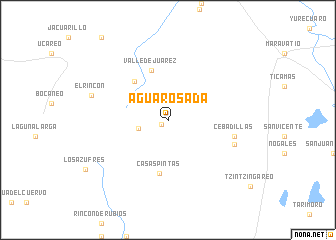 map of Agua Rosada