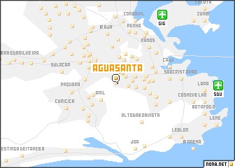 map of Agua Santa