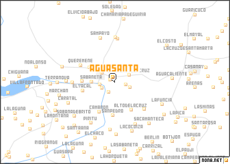 map of Agua Santa