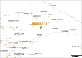 map of Agua Santa