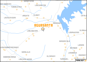 map of Agua Santa