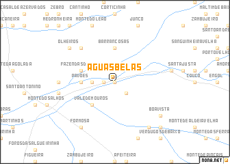 map of Águas Belas