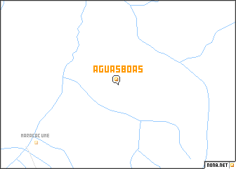 map of Águas Boas