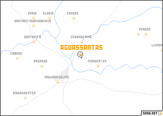 map of Águas Santas