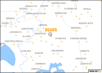 map of Aguas