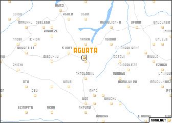 map of Aguata