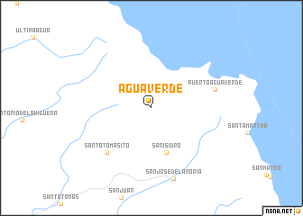 map of Agua Verde