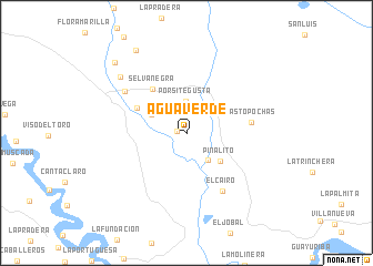 map of Agua Verde