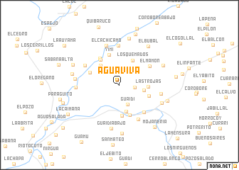 map of Agua Viva