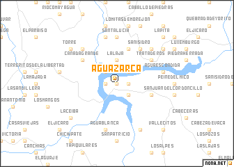 map of Agua Zarca