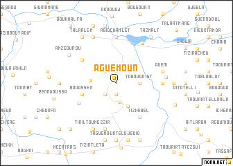 map of Aguemoun