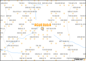 map of Agueouda