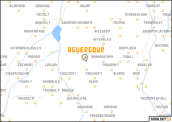 map of Aguergour