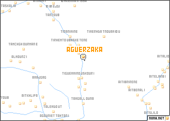 map of Aguerzaka