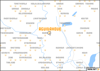 map of Aguidahoué