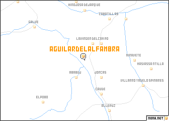 map of Aguilar del Alfambra