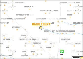map of Aguilcourt