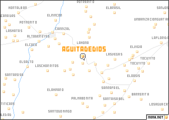 map of Aguita de Dios