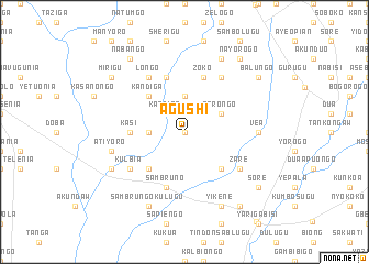 map of Agushi
