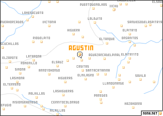 map of Agustín