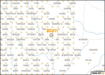 map of Aguyi