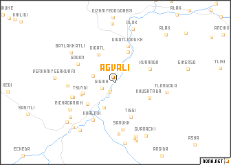 map of Agvali