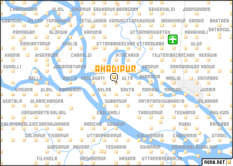 map of Āhādipur