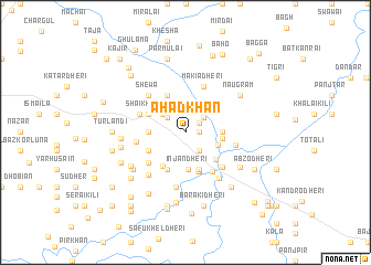 map of Ahad Khān