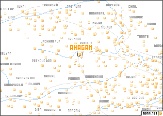 map of Āhagām