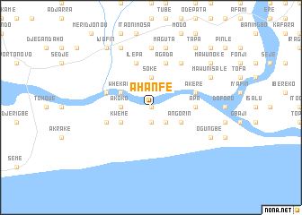 map of Ahanfe