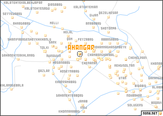 map of Āhangar