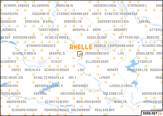 map of Ahelle