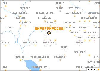 map of Ahépé Rhekpoui