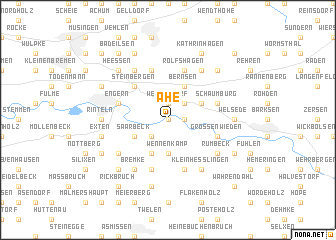 map of Ahe