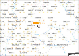 map of Ahireso