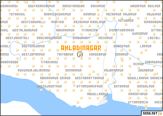 map of Ahlādīnagar