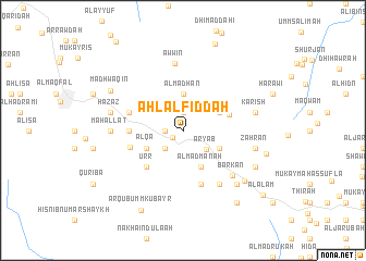 map of Ahl al Fiḑḑah