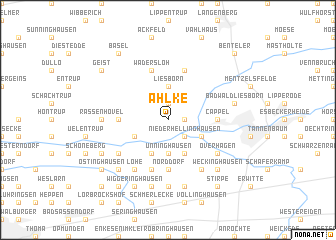 map of Ahlke