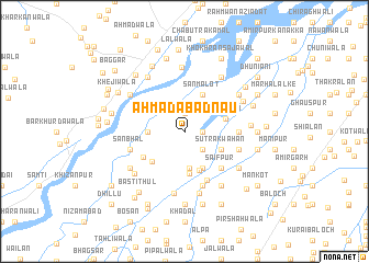 map of Ahmadābād Nau