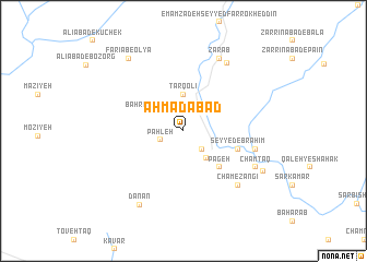 map of Aḩmadābād