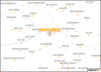 map of Aḩmadābād