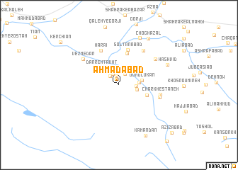 map of Aḩmadābād