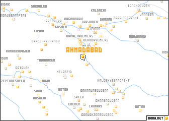 map of Aḩmadābād