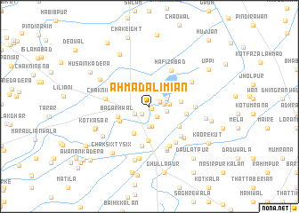 map of Ahmad Ali Miān