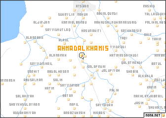 map of Aḩmad al Khamīs