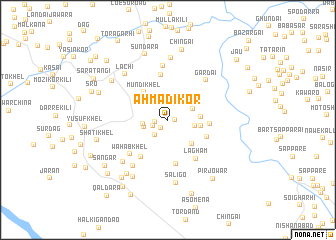 map of Ahmadi Kor