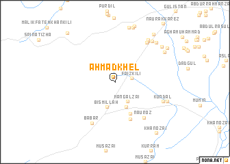 map of Ahmad Khel