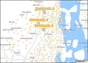 map of Ahmadwāla