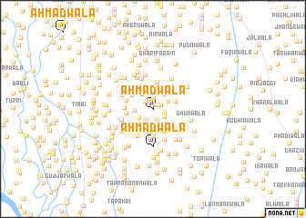 map of Ahmadwāla