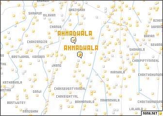 map of Ahmadwāla